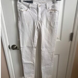 Armani Exchange White Denim‎ Jeans Jambe Etrroit Skinny Fit 29R